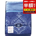 【4日20時~スーパーSALE】【50%OFF】 父の日 ギフト 毛布・ブランケット 【半額】 【送料無料】 ティツィアナ・ガロ ふわふわあったかわた入り毛布〈ブルー〉 毛布・ブランケット ギフト 激安 毛布・ブランケット 500