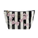 【Fedele フェデール 】 REINE Present リボン 化粧ポーチ コスメポーチ 台形 ネイビー【メール便OK】1000円 買い回り マラソン用 ポ...