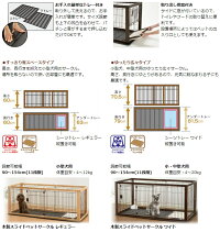 リッチェル木製スライドペットサークルレギュラーダークブラウン/ナチュラルサークル小型犬用