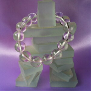 開運　水晶（クォーツ）ブレスレット　12mm玉天然石 パワーストーン 送料無料！（ポスト投函便）