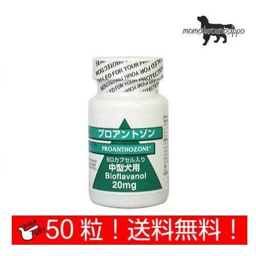 Rakuten - 共立製薬 プロアントゾン 20mg 中型犬用 お試し 50カプセル 送料無料 （ポスト投函便）