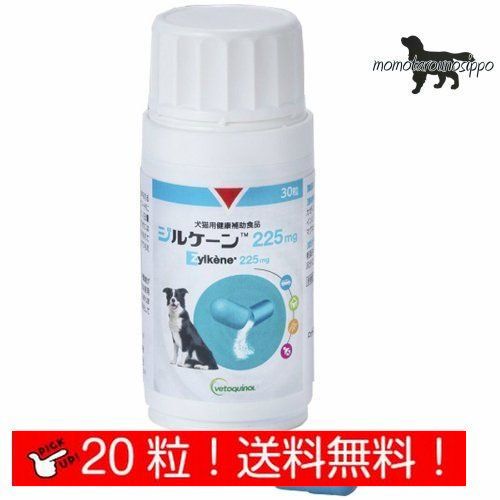 ジルケーン 225mg 犬用 体重15kg～30kg以上 お試し 1日2カプセル10日分(20カプセル) 日本全薬工業 送料無料（ポスト投函便）