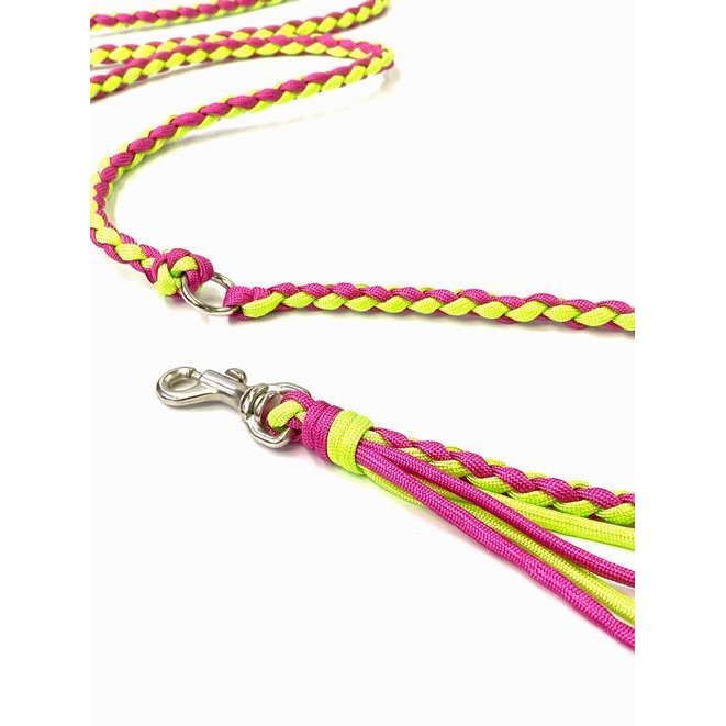 PARACORD LEAD パラシュートコード カフェリード（フリンジ付き）カラー：A ローズ...