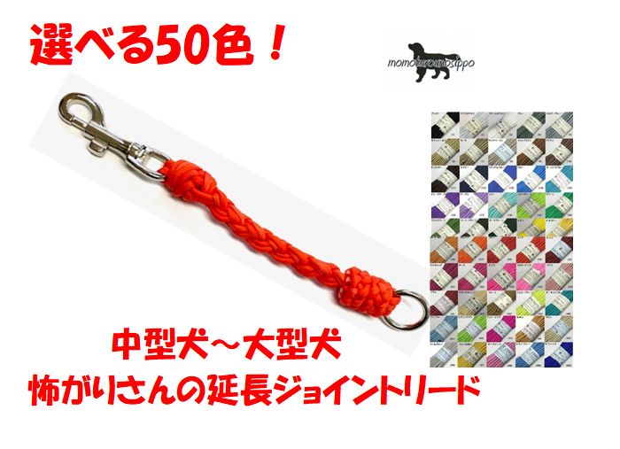 Rakuten - PARACORD JOINT パラシュートコード 怖がりさんの延長ジョイントリード 選べる50色 8本丸編み 　送料無料（ポスト投函便）