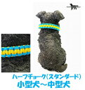 PARACORD CHOKE パラコードチョーク(スタンダード)ハーフチョーク B ターコイズ・イエロー 小型犬〜中型犬送料無料(ポスト投函便)