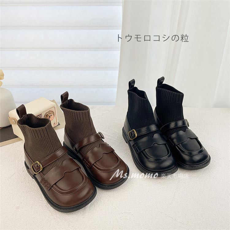 子供用 秋冬 ブーツ あつたか 子供靴 小学生 中学生 キッズ こども 可愛い カジュアル 美脚 コンクール..