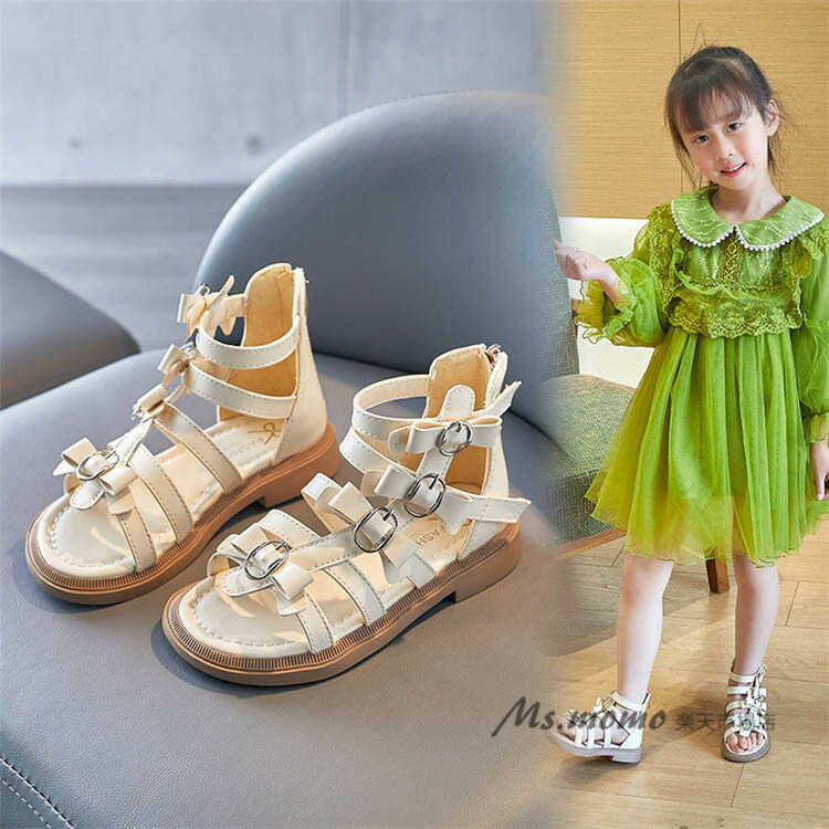 サンダル キッズ 靴 ビーチサンダル ジュニア 夏物 女の子 子ども キッズシューズ ソフトの底 リボン軽..