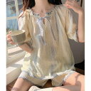 パジャマ レディース ルームウェア 春夏 半袖 部屋着 セットアップ 2点セット Tシャツ 短パン 可愛い 韓国風 ゆったり 寝巻き 女性用 コットン 寝間着