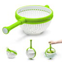 取っ手付き 野菜 果物 水切り 便利なグッズ キッチン Salad Spinner 調理用ボール 役立つ 便利 深型 軽量 軽い 便利 過水バスケット アウトド...