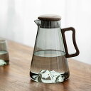 ガラス ピッチャー 2.1L 蓋付き 冷水筒 北欧スタイルの氷水ポット 麦茶ポット 2リットル 大容量 耐熱ガラス 紅茶ポット フルーツティー 花茶 工芸茶 ハーフティー に ガラス急須 健康茶器