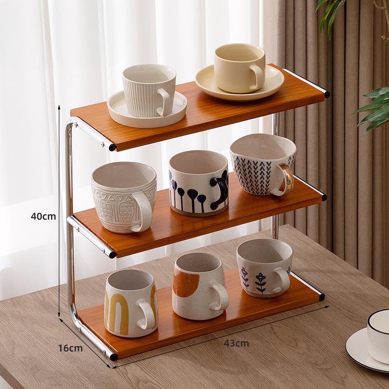便利収納ラック コップラック 収納棚 キッチン収納 食器収納 ラック 棚 食器棚 おしゃれ 調味料ラック ..