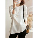 ブラウス レディース 40代 春夏 上品 長袖トップス カットソー 白tシャツ オシャレブラウス 韓国風 ゆったりTシャツ30代 uvカット