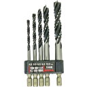 【ショップポイント5倍】 コンヨ SUN UP 六角軸中グリドリル5PC 26591(4)