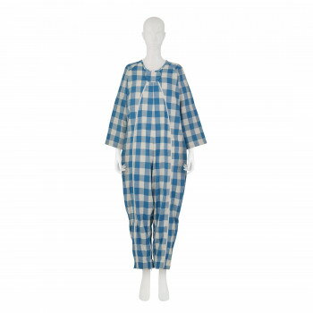 フドーねまきA 厚手 LL チェックブルー 107085