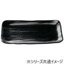 【5/5は! ポイント9倍】 福井クラフト 尺2寸長角大宝盛皿 ゆず天目黒(裏黒) 51098950