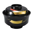(食洗機対応)新4寸天竜寺椀 黒短冊(内黒) 33023770