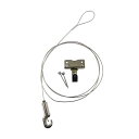 【6/21 ポイント6倍!】 額縁吊金具 ワイヤー自在吊 100cm(フック付) 32N04039600
