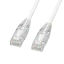 【タイムセール ポイント5倍】 サンワサプライ カテゴリ6A LANケーブル 10m・ホワイト KB-SL6AYS-10W