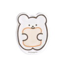 【タイムセール ポイント5倍】 ピージーデザイン ころまるさんアクリルマグネット(ころまるさんアクリルマグネット) ホイップと食パン