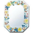 【7/20 P9倍!】 ユーパワー NATURAL STYLE FGデザイン 八角ミラー 「イエローローズ」 FM-05085