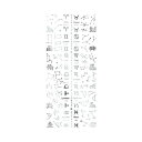 【タイムセール ポイント5倍】 TSUMEKIRA(ツメキラ) ネイルシール 星座 シルバー SG-ZDC-103