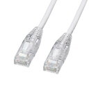 【タイムセール ポイント5倍】 サンワサプライ カテゴリ6LANケーブル 0.5m・ホワイト KB-SL6YS-005W