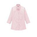 【タイムセール ポイント5倍】 ボンマックス FB4049L レディスレギュラーカラー七分袖ブラウス ピンク (9) サイズ:15G FACEMIX