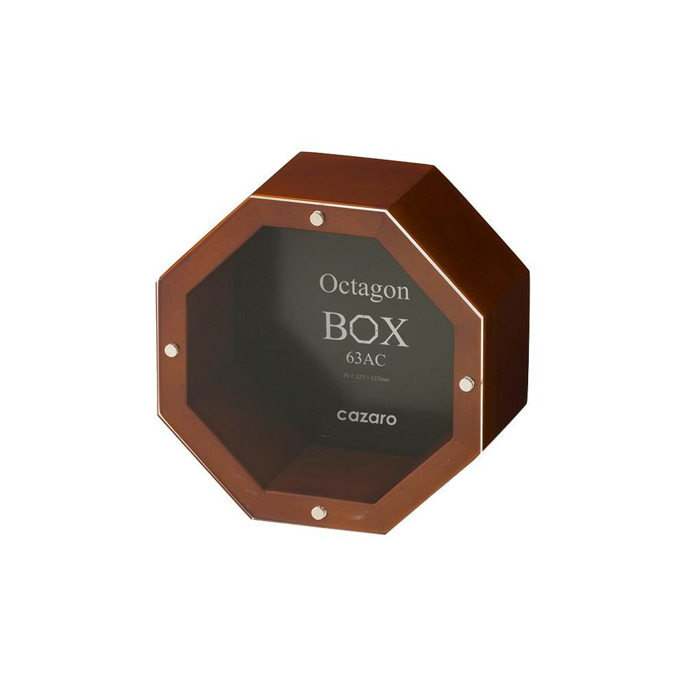 【5/1は! ポイント10倍】 Cazaro オクタゴンBOX 63 AC 小 ブラウン 36B004B0104