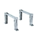 【ポイント5倍】 日晴金属 メーター架台(25〜100号用)平地置用高さ300mm MK-30