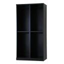 【5/17タイムセール!P6倍】 豊國工業 オープンタイプハンガーパイプ式4人用2列2段 W900 RLK-KKP4290-B