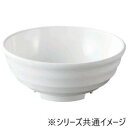 【5/5は! ポイント9倍】 福井クラフト メラミンφ15.2彩段筋浅麺鉢白グロス 51025390