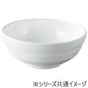 【5/5は! ポイント9倍】 福井クラフト メラミンφ17.3彩段筋浅麺鉢白グロス 51025410