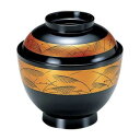 【ショップポイント5倍!】 (食洗機対応)3.5寸玉子椀 黒金帯ススキ(内黒) 33020705