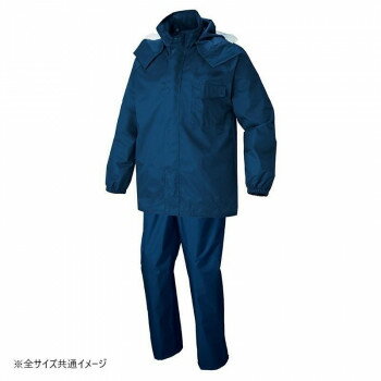 アイトス レインスーツ ネイビー M 562407