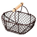 【タイムセール ポイント5倍】 レトロワイヤーバスケット BR 80-62