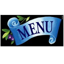【5/12 ポイント8倍】 デコレーションシール(ワンピースワイド) リボン青 MENU 61930