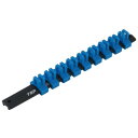 【6/9は!ポイント8倍】 トップ工業(TOP) ソケットレール 差込角12.7mm ブルー クリップ9個 R-4250(4)