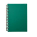 【5/20 ポイント8倍】 LIHIT LAB.(リヒトラブ) Mutual(ミューチュアル) オープンリングノート A6 S型(タテ型) ディープグリーン N-2671-7(3)