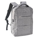 【タイムセール ポイント5倍】 TransitGate G4 ナイロンビジネスリュックサック グレー TGR8048-GY-F