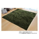 【タイムセール ポイント5倍】 ソフトシャギー調ラグ 「ラルジュ」 3畳 グリーン 約200×250cm 1280200121303(3)