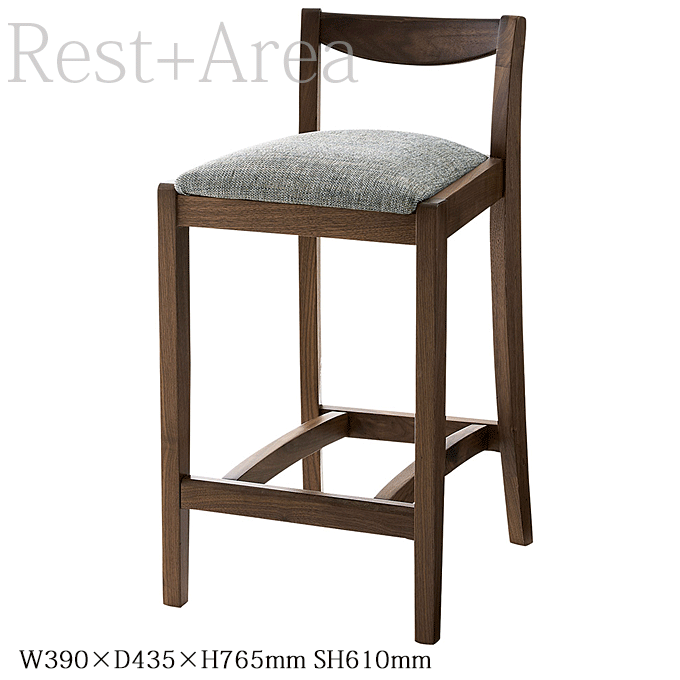 【12日は ★ポイント5倍！】 和風 カウンターチェア 店舗用 椅子 お寿司 居酒屋 日本料理店 郡上W ウォールナット