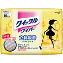 【タイムセール ポイント5倍】 (まとめ)クイックルワイパー 立体吸着ドライシート 40枚入×12パック