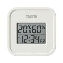 【タイムセール!ショップポイント5倍】 タニタ デジタル温湿度計(小型) アイボリー 22422209