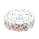 【5/15は!ポイント10倍】 (まとめ) ニチバンプチジョア マスキングテープ 15mm×18m チェリーリボン PJMT-15S028 1巻 (×10セット...