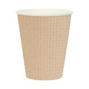 【タイムセール ポイント5倍】 (まとめ) エンボスカップ未晒し340mL 25個 (×5セット)