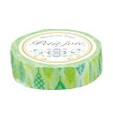 【5/15は!ポイント10倍】 (まとめ) ニチバンプチジョア マスキングテープ 15mm×18m ドットリーフ PJMT-15S054 1巻 (×10セット)