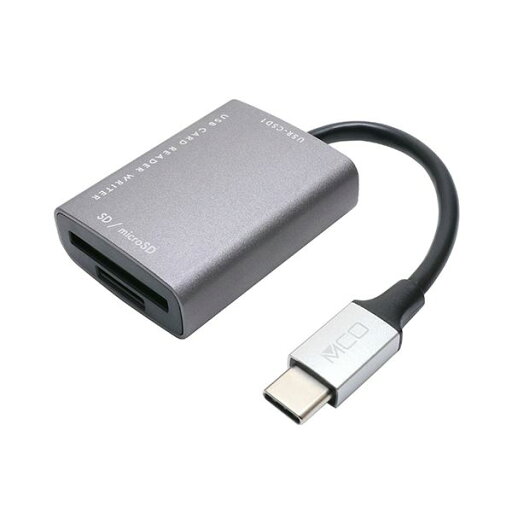 ナカバヤシ ミヨシSD/microSDカードリーダ・ライタ Type-C(USB3.2Gen1対応) ダークシルバー USR-CSD1/DS1個 ナカバヤシ ミヨシSD/microSDカードリーダ・ライタ Type-C(USB3.2Gen1対応) ダークシルバー USR-CSD1/DS1個