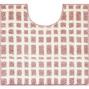 【タイムセール ポイント5倍】 (2個セット) オカトー ナチュラル トイレマット 55×60cm チェックピンク