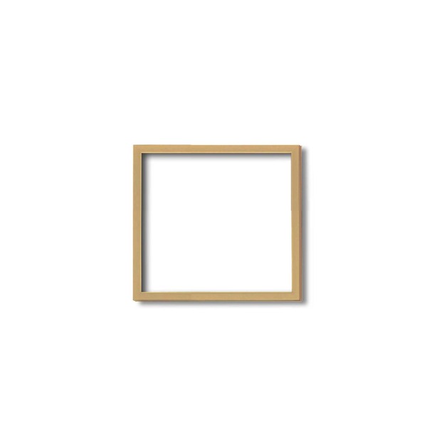 【角額】木製正方額・壁掛けひも 5767 150角（150×150mm）「ナチュラル/木地」