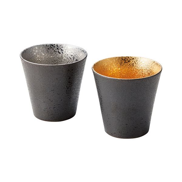 【タイムセール ポイント5倍】 波佐見焼 黄金＆プラチナ カップペア K20658518